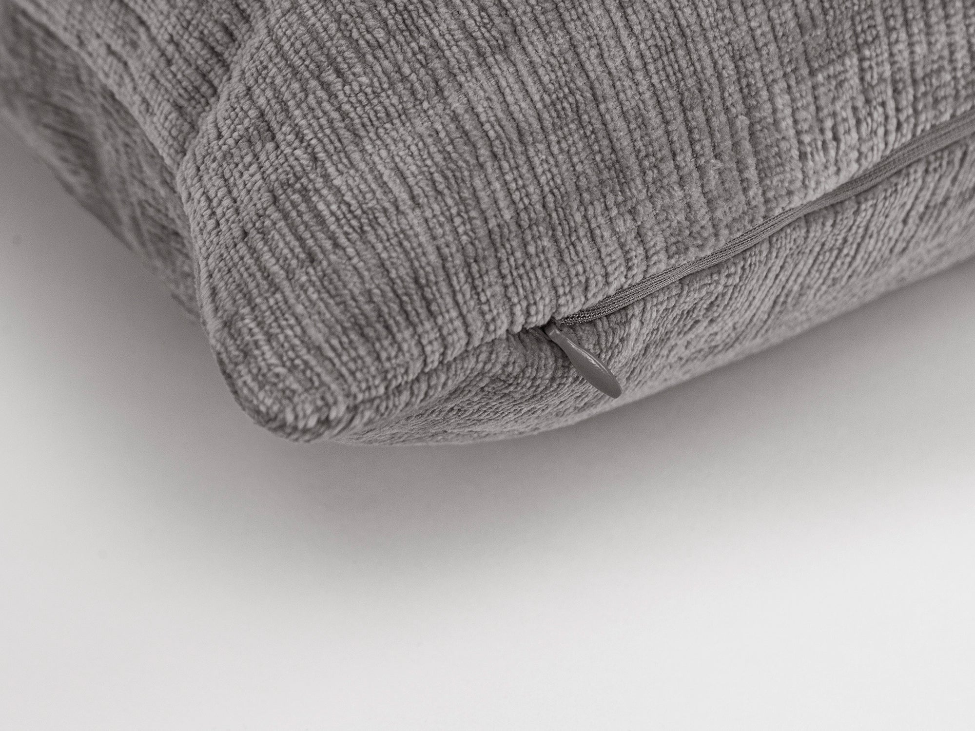 Light Gray Chenille Pillow Cover - Cozy