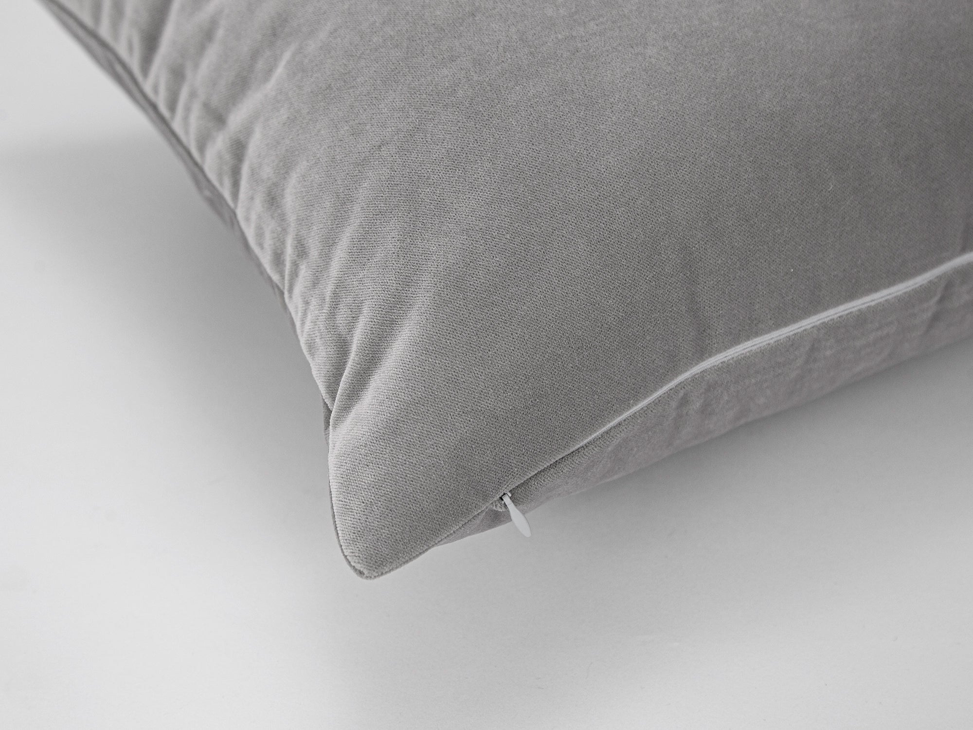Gray Velvet Pillow Cover