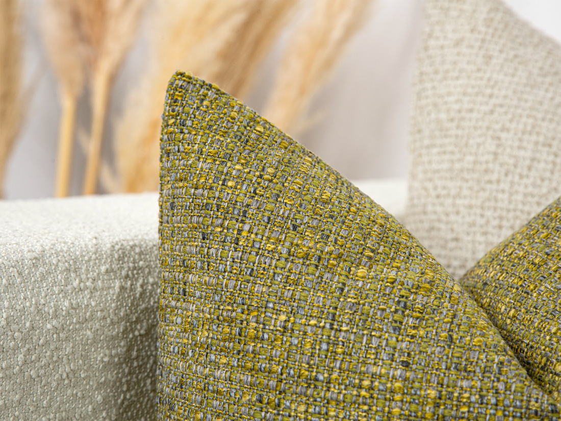 Sage Green Woven Pillow Cover