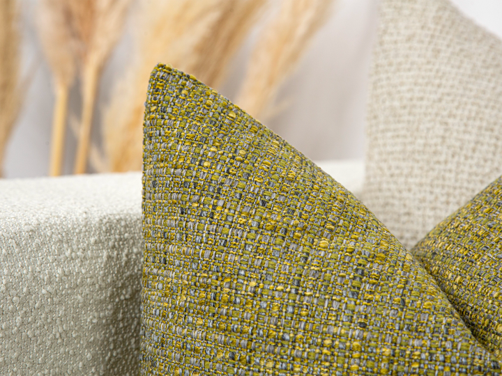 Sage Green Woven Pillow Cover