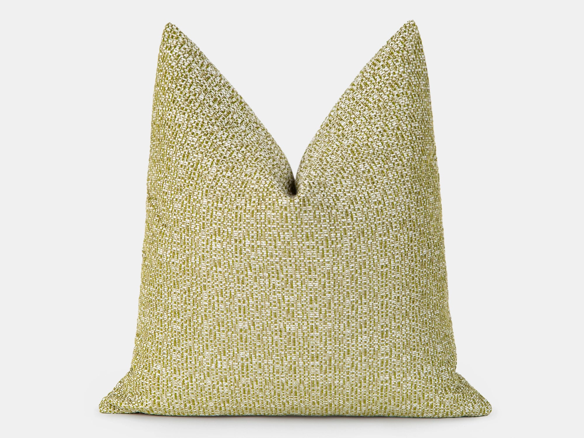 Light Green Woven Pillow Cover - Melange