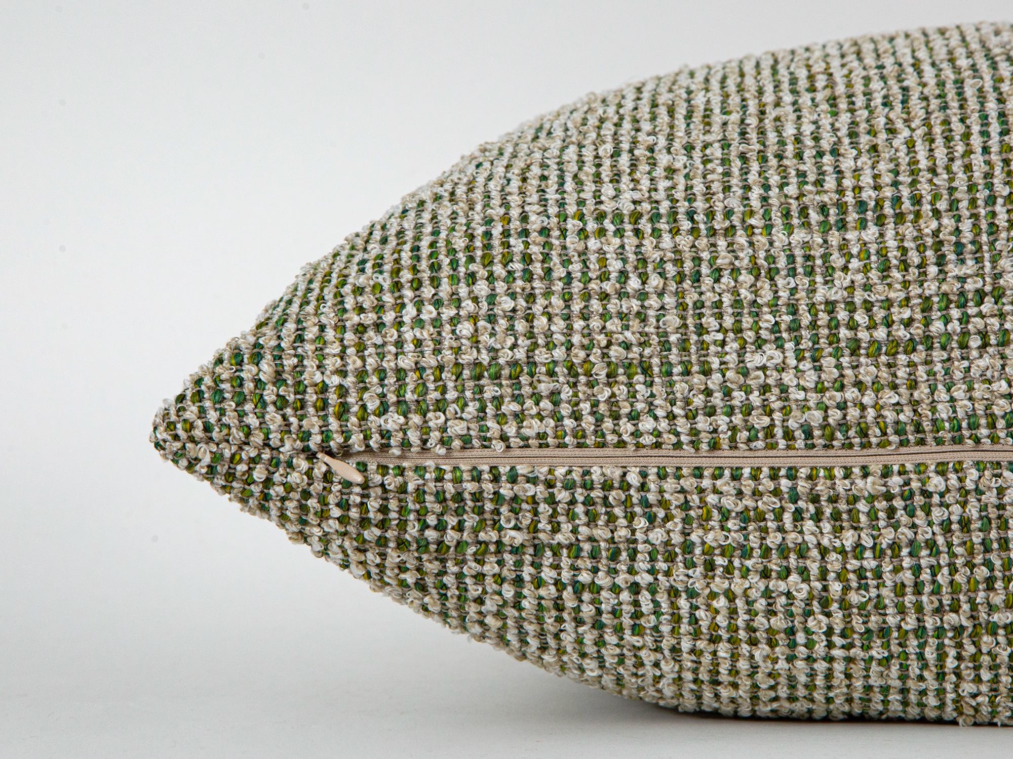 Light Green Textured Pillow Cover