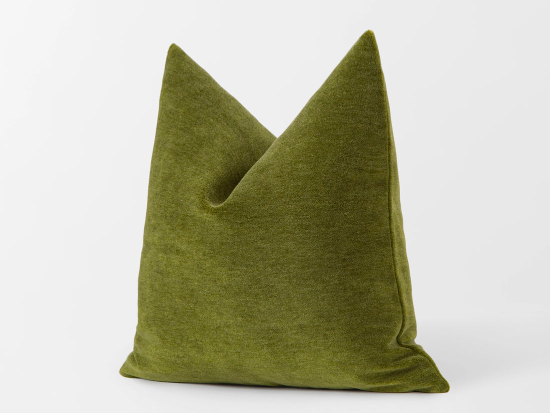 Light Green Mohair Velvet Pillow Cover