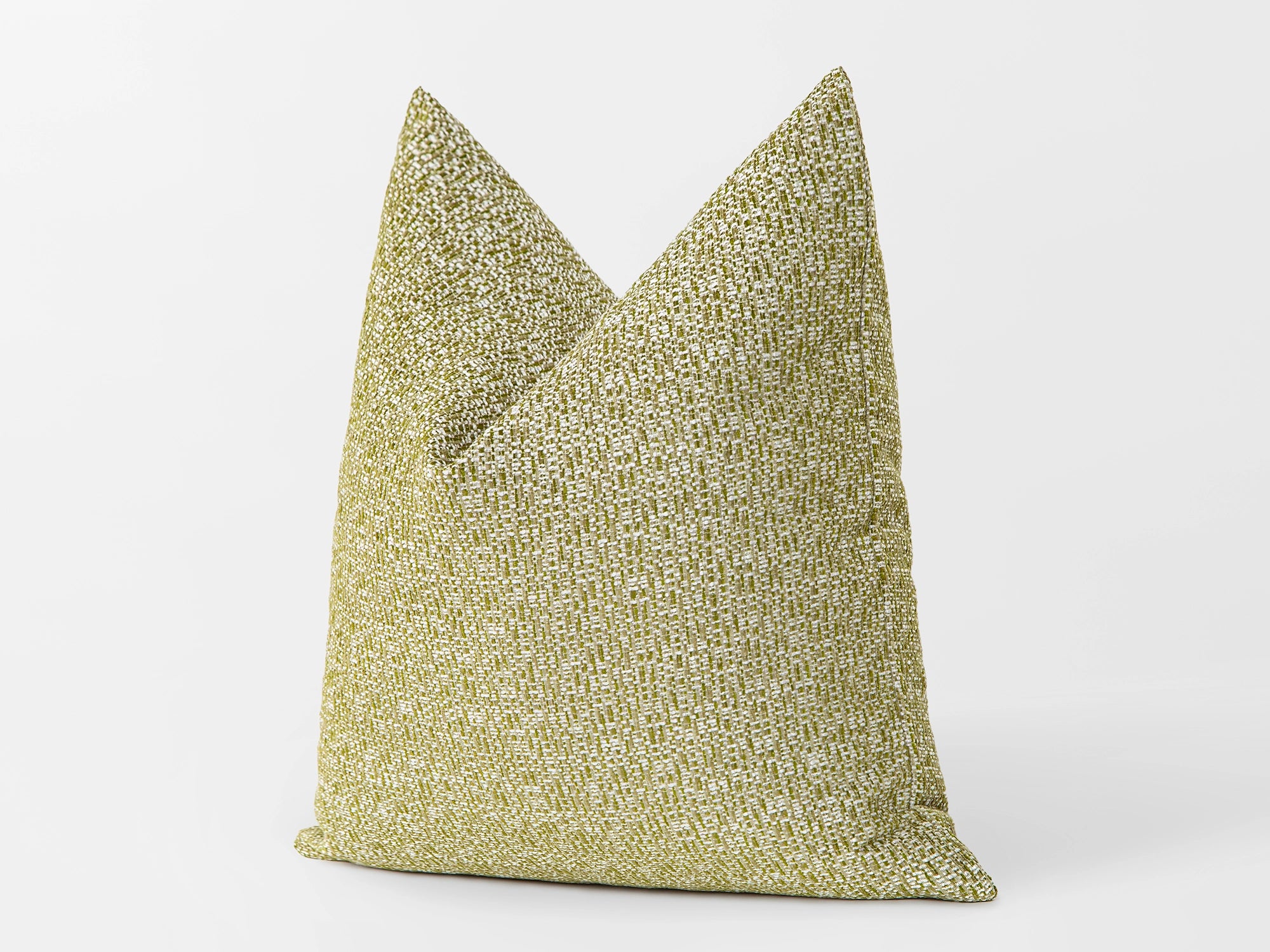 Light Green Woven Pillow Cover - Melange