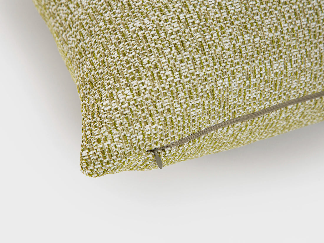 Light Green Woven Pillow Cover - Melange