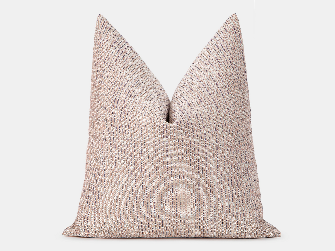 Light Pink Woven Pillow Cover - Melange