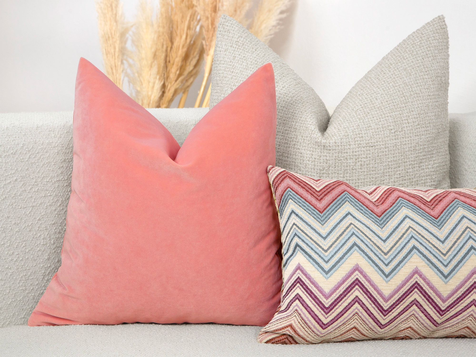 Light Pink Velvet Pillow Cover