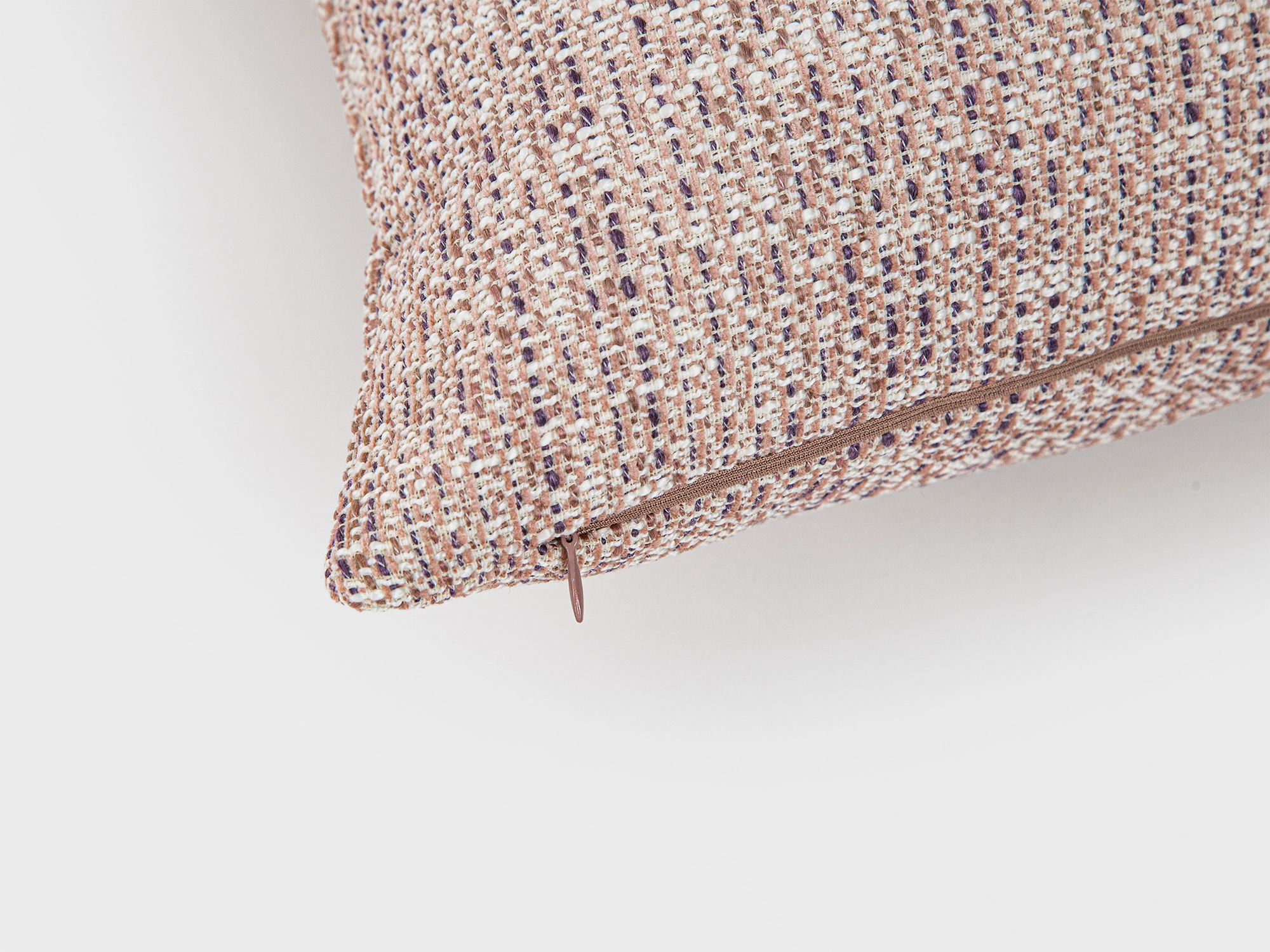 Light Pink Woven Pillow Cover - Melange