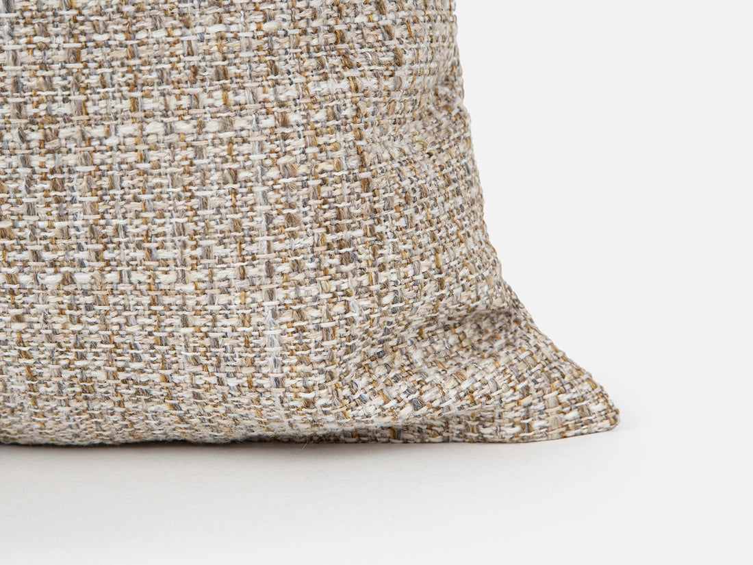 Greige Woven Pillow Cover