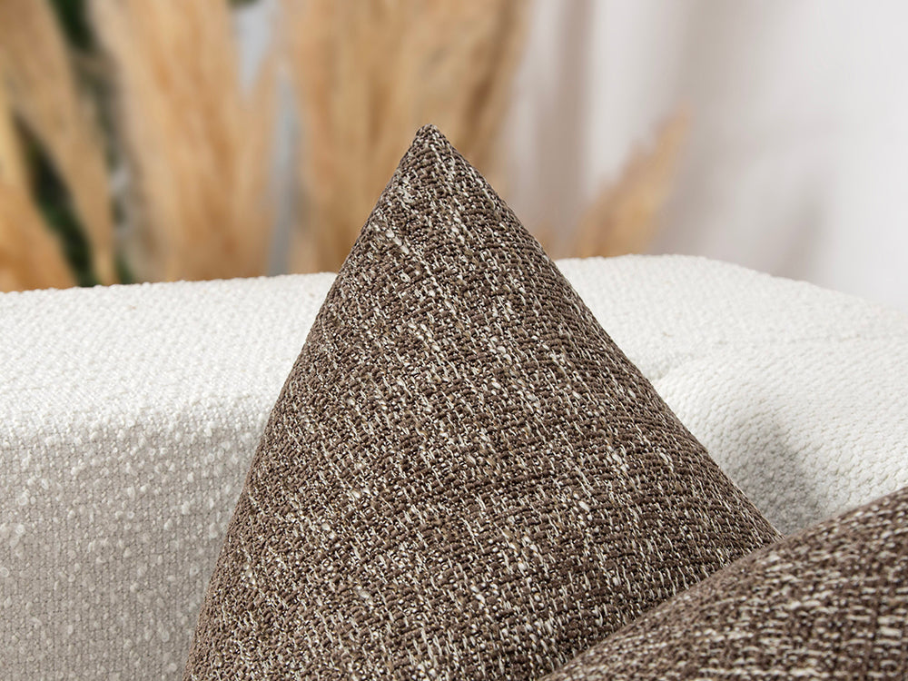 Brown Woven Boho Pillow Cover