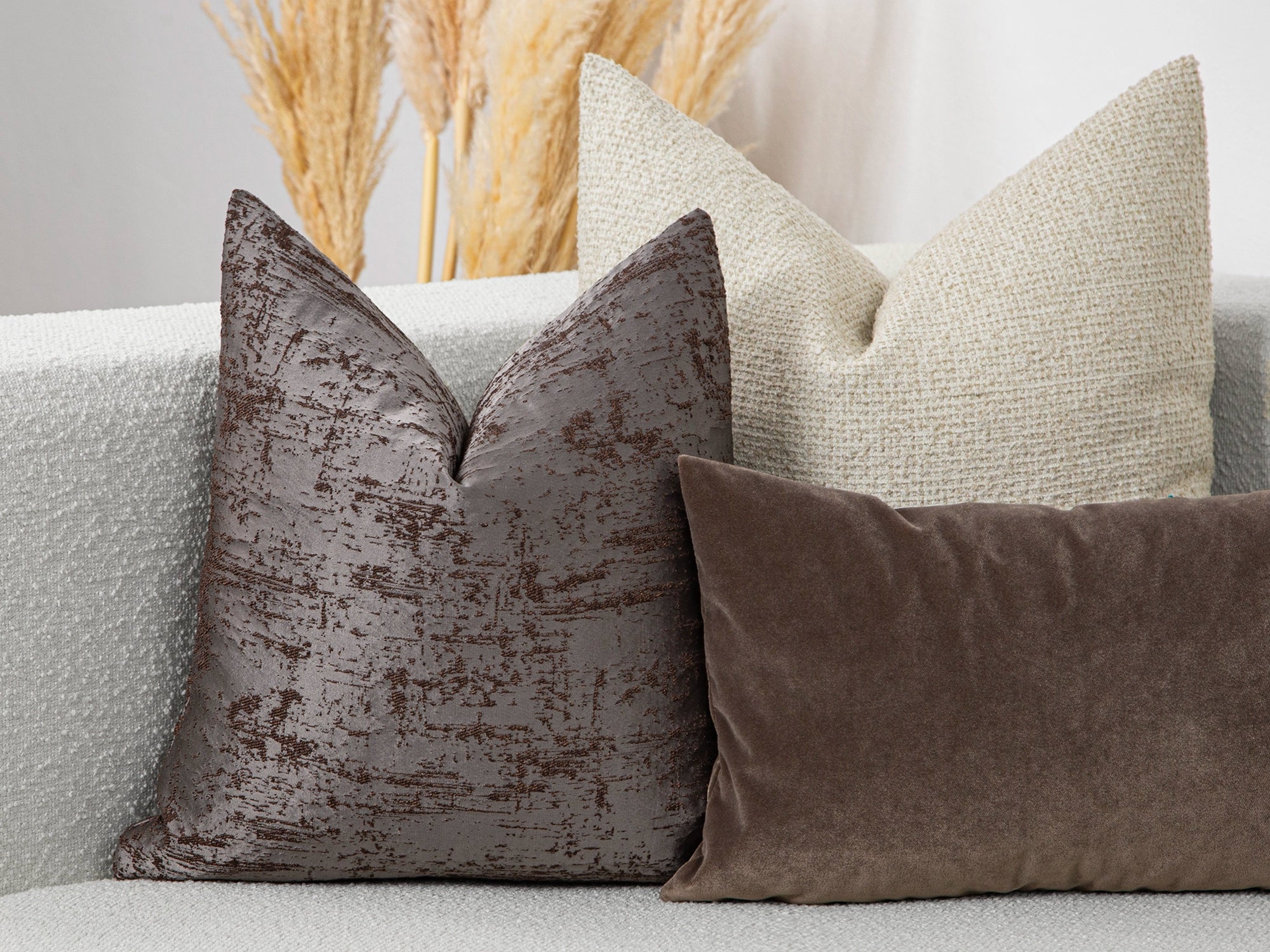 Luxury Textured Jacquard Pillow Cover