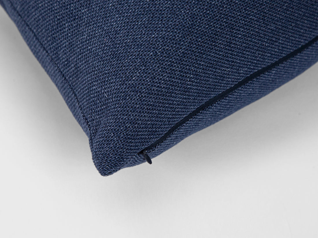 Marina Blue Woven Pillow Cover