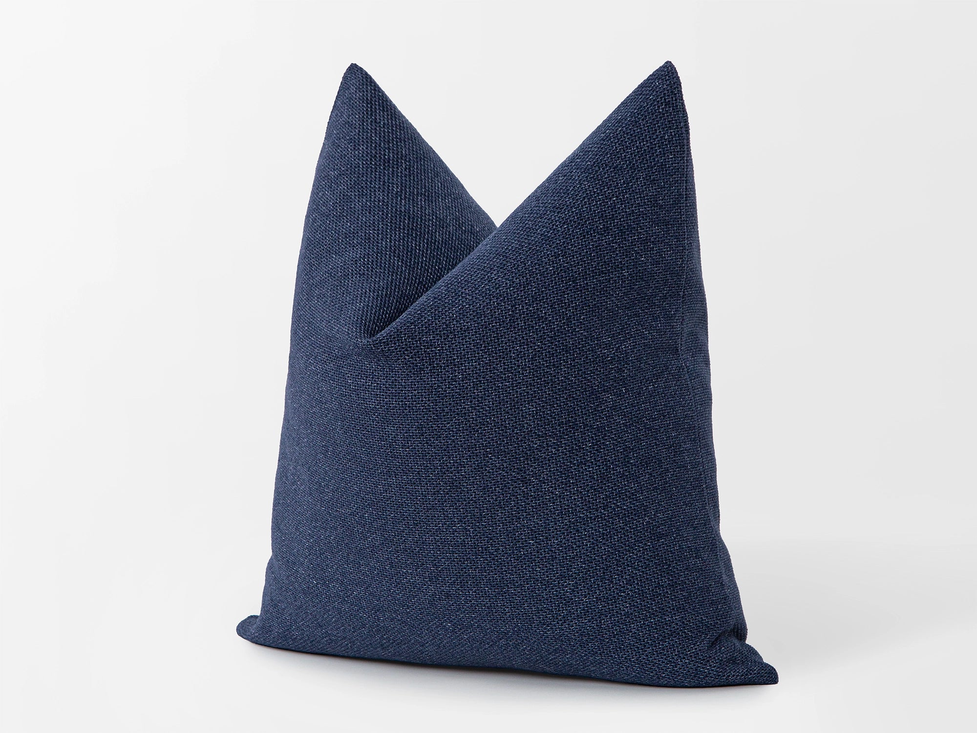 Marina Blue Woven Pillow Cover