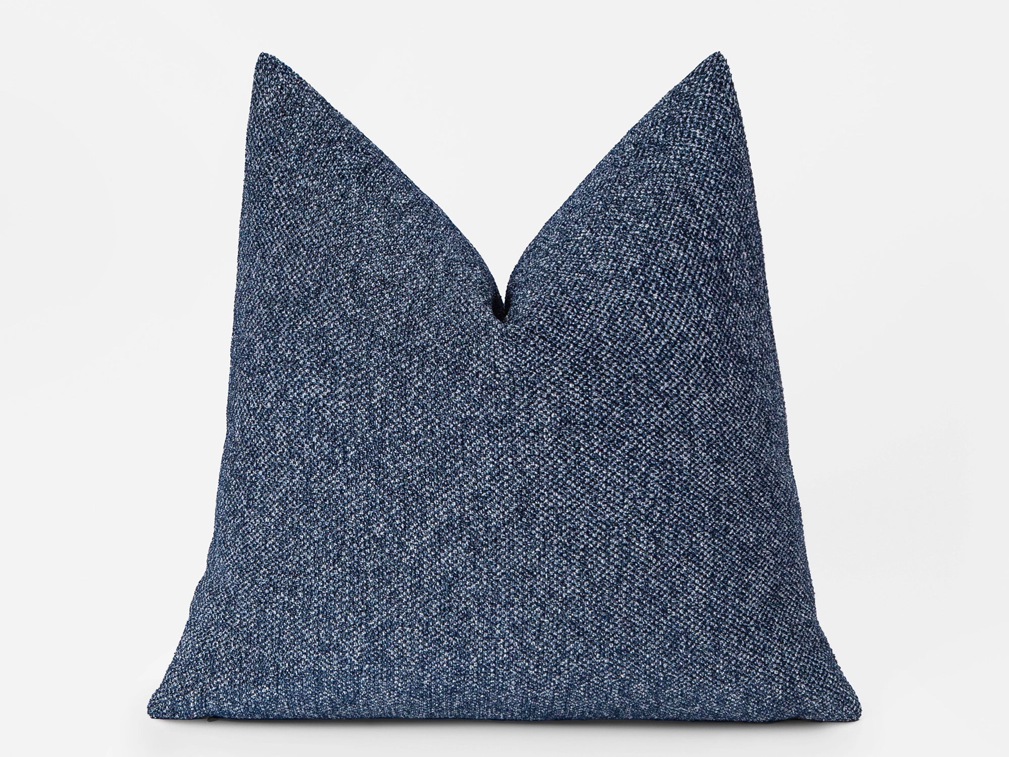 Marina Blue Woven Pillow Cover