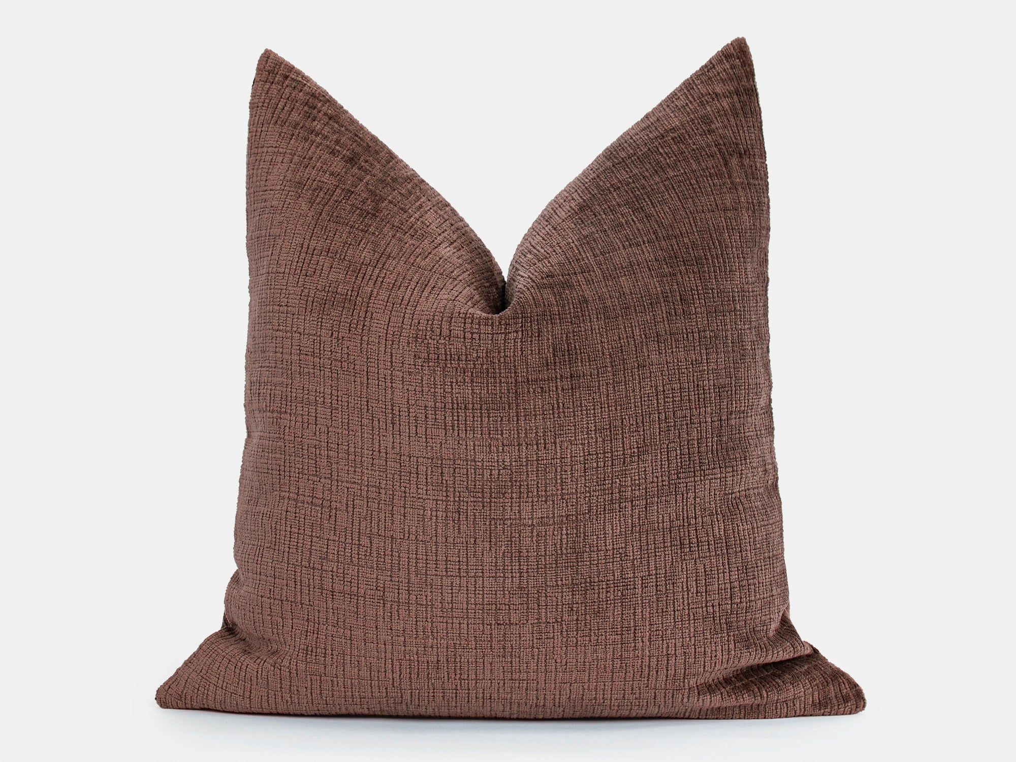 Mauve Chenille Pillow Cover - Cozy