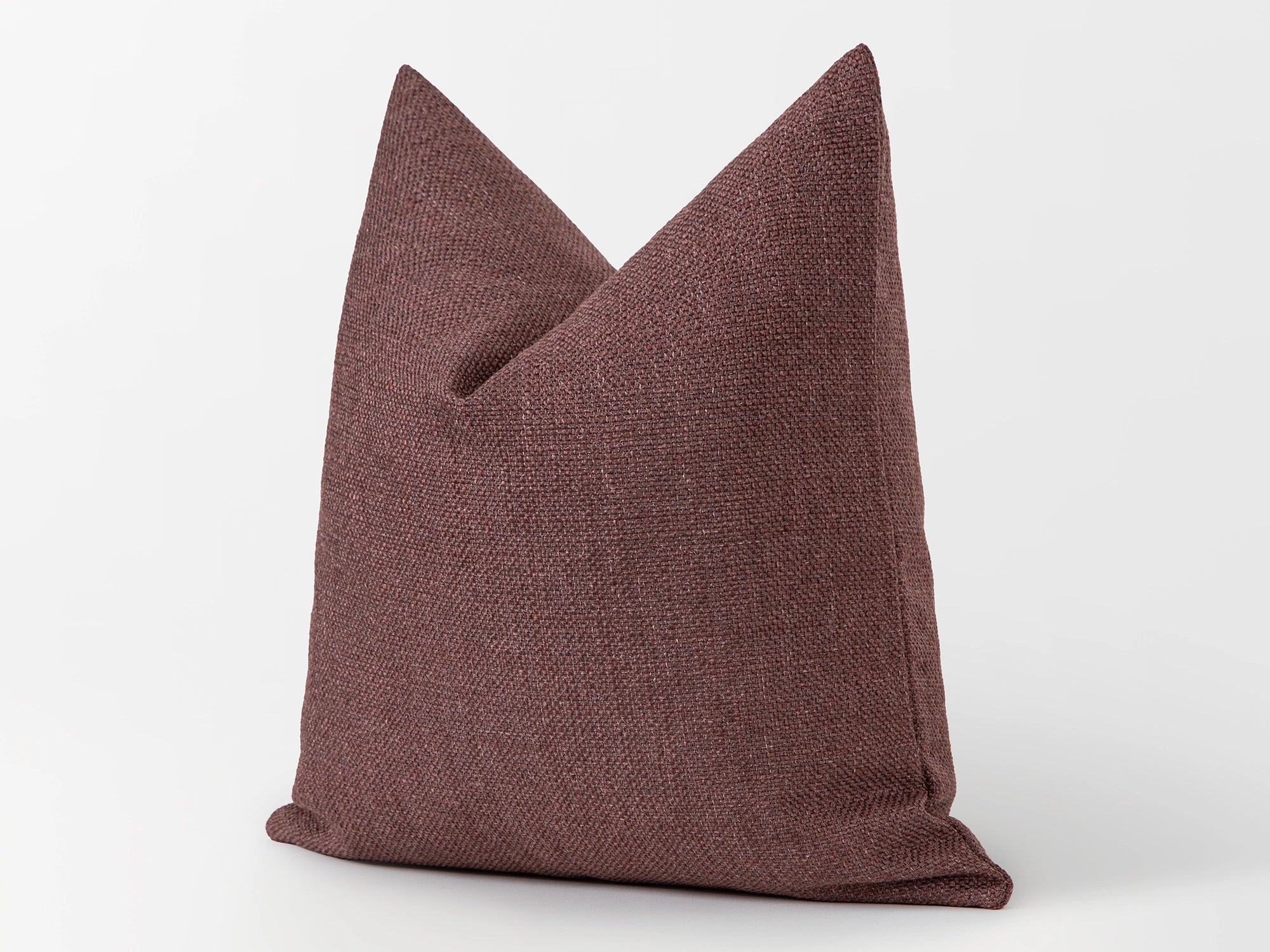 Mauve Linen Pillow Cover