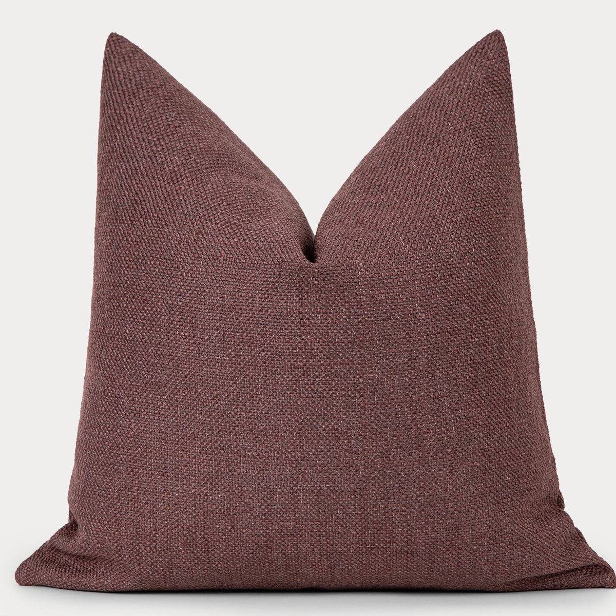 Mauve Linen Pillow Cover