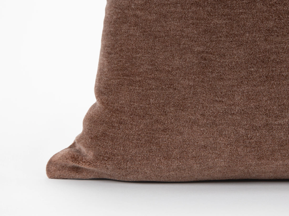Mauve Mohair Velvet Pillow Cover