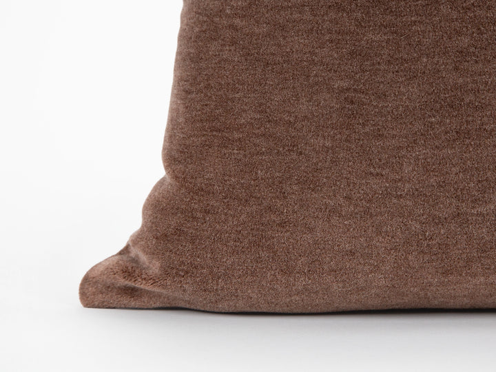 Mauve Mohair Velvet Pillow Cover