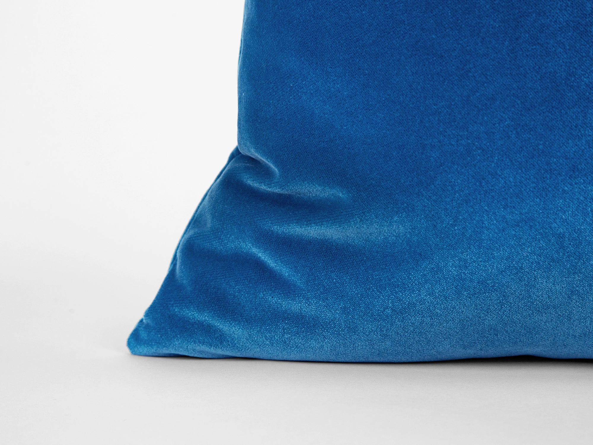 Mediterranean Blue Velvet Pillow Cover