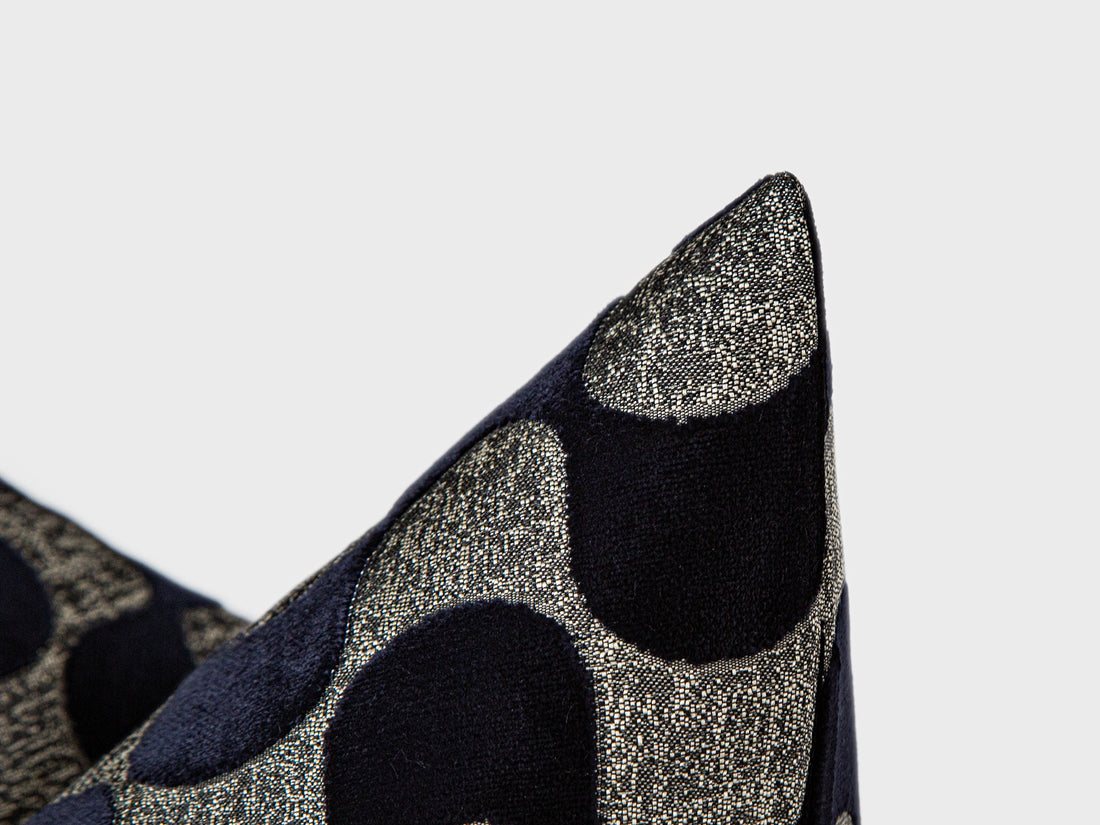 Midnight Abstract Velvet Pillow Cover