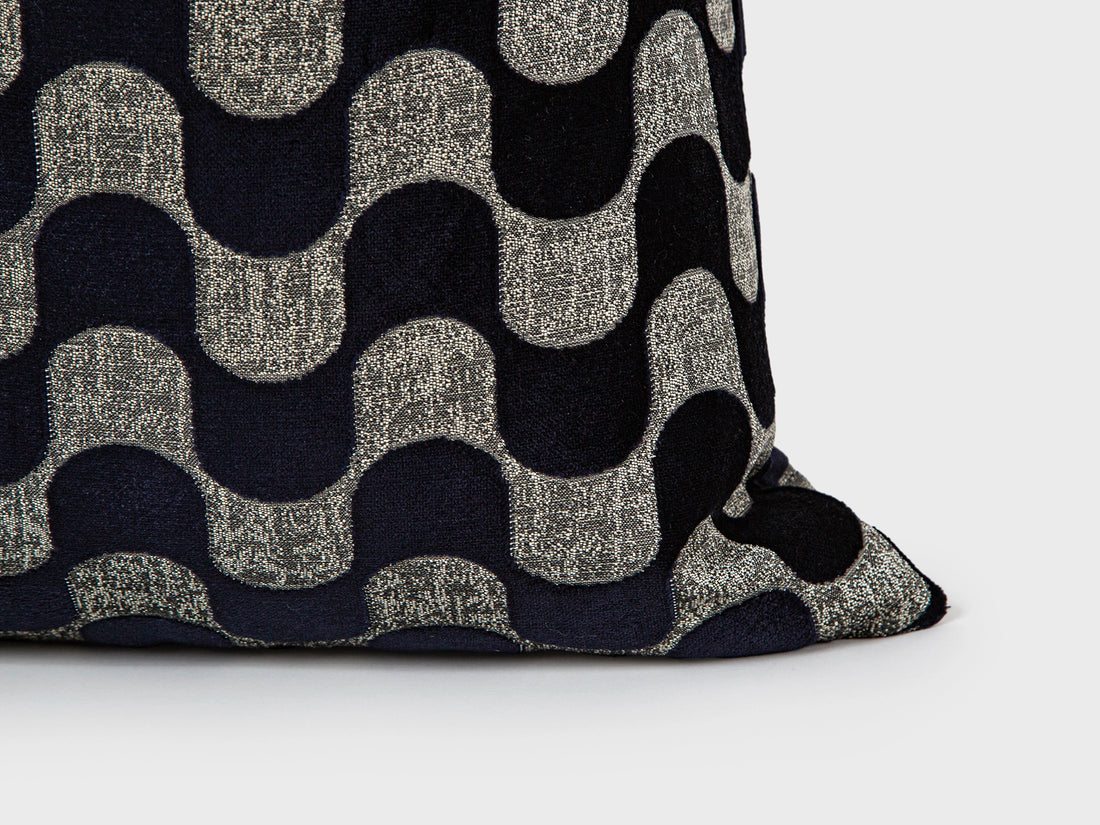 Midnight Abstract Velvet Pillow Cover