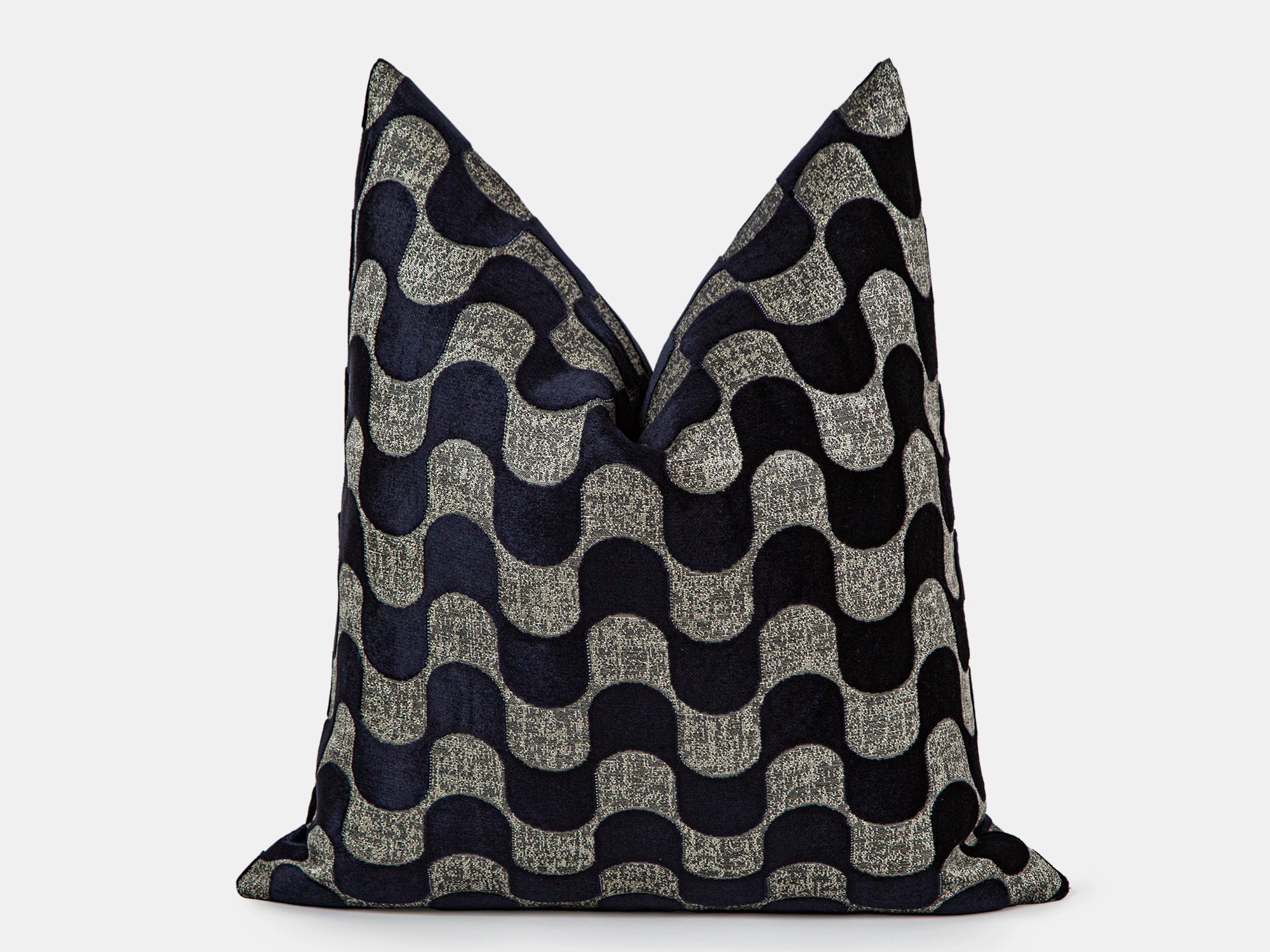 Midnight Abstract Velvet Pillow Cover
