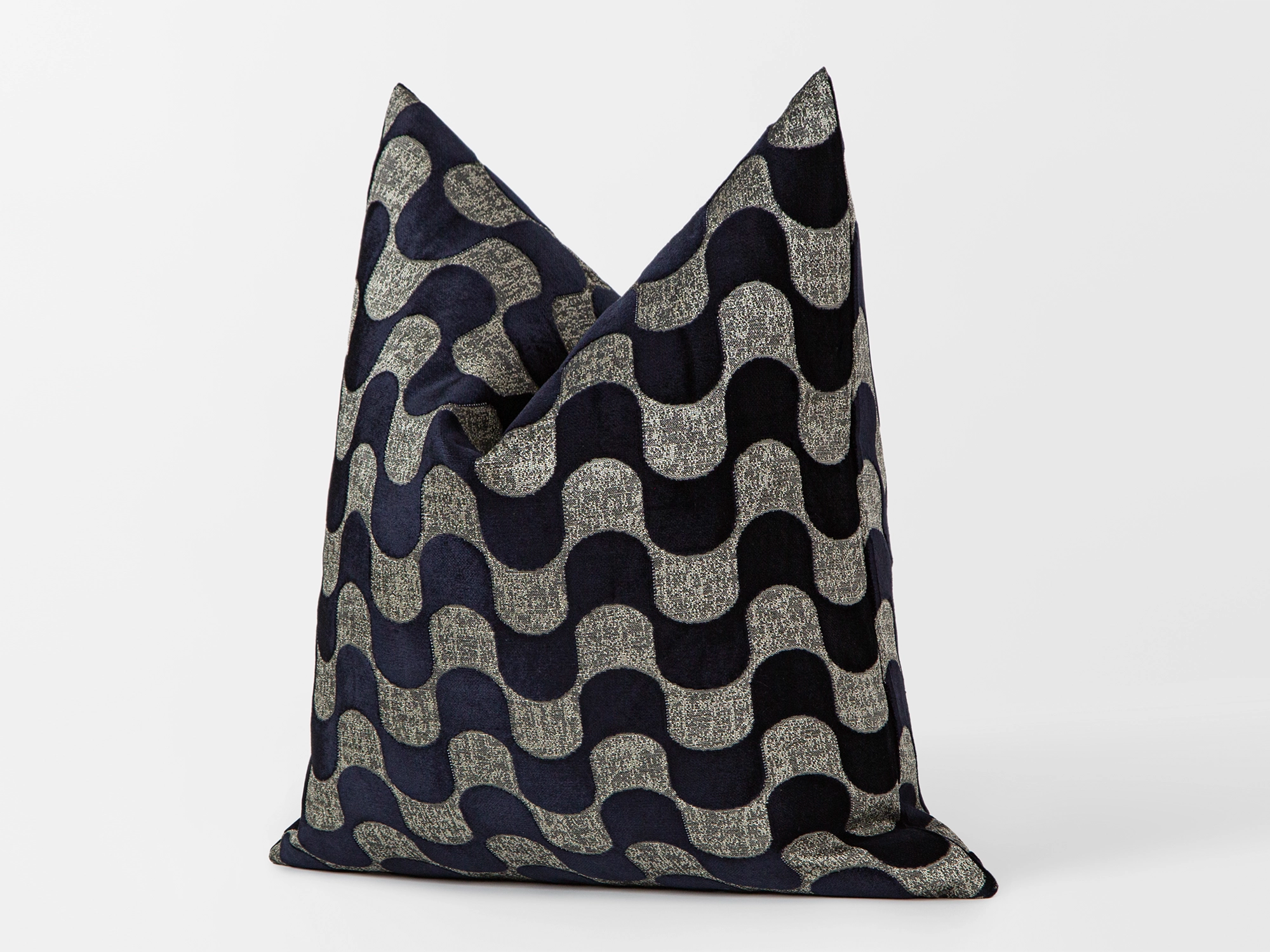 Midnight Abstract Velvet Pillow Cover