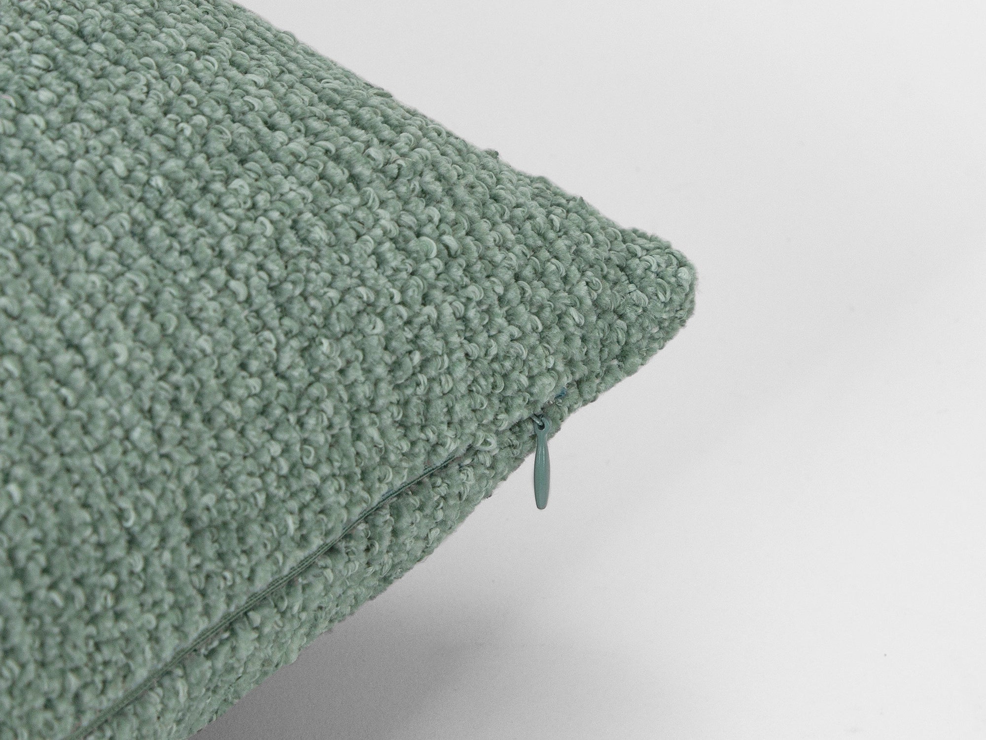 Teal Green Textured Pillow Cover