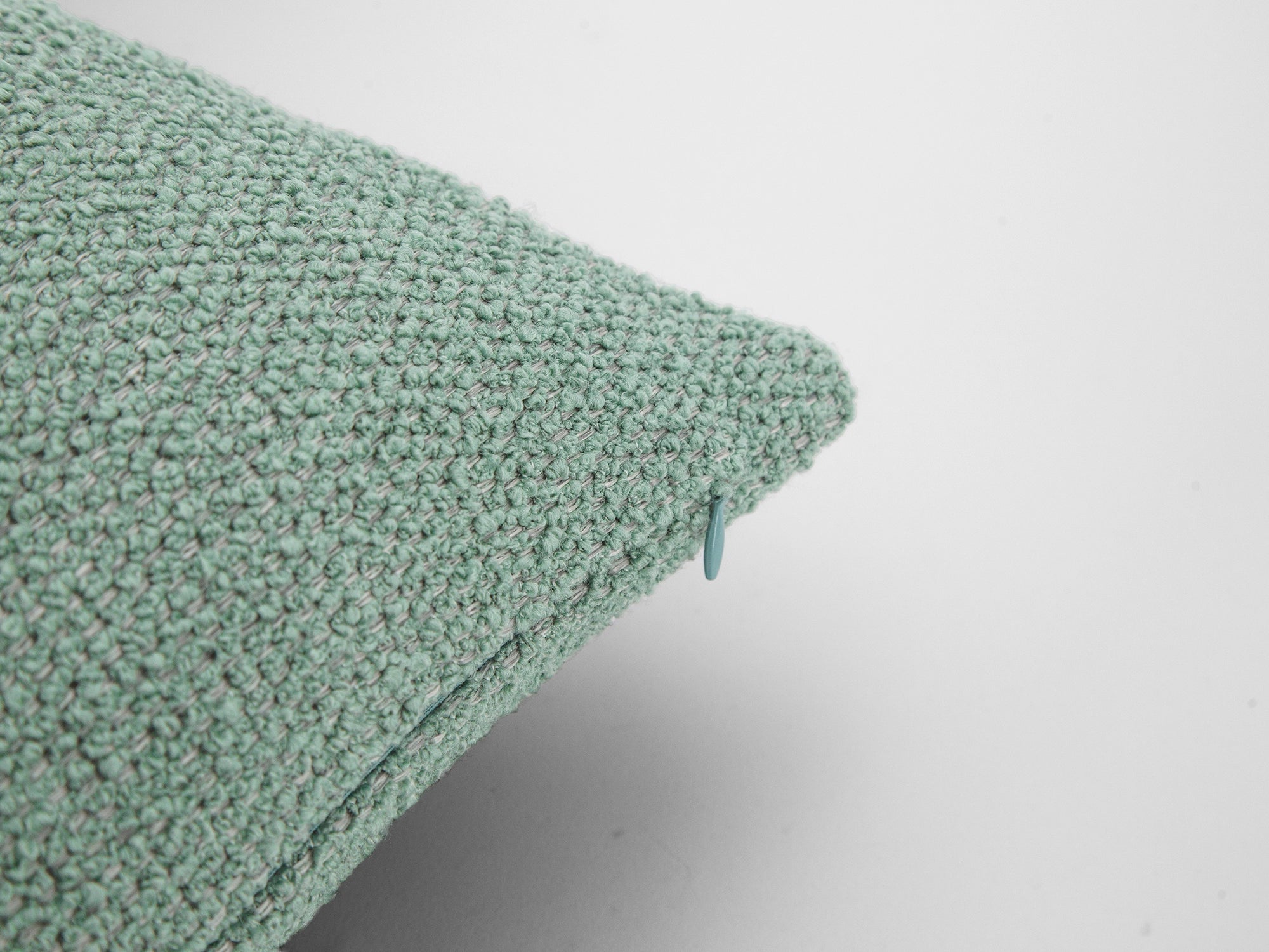Mint Green Boucle Pillow Cover