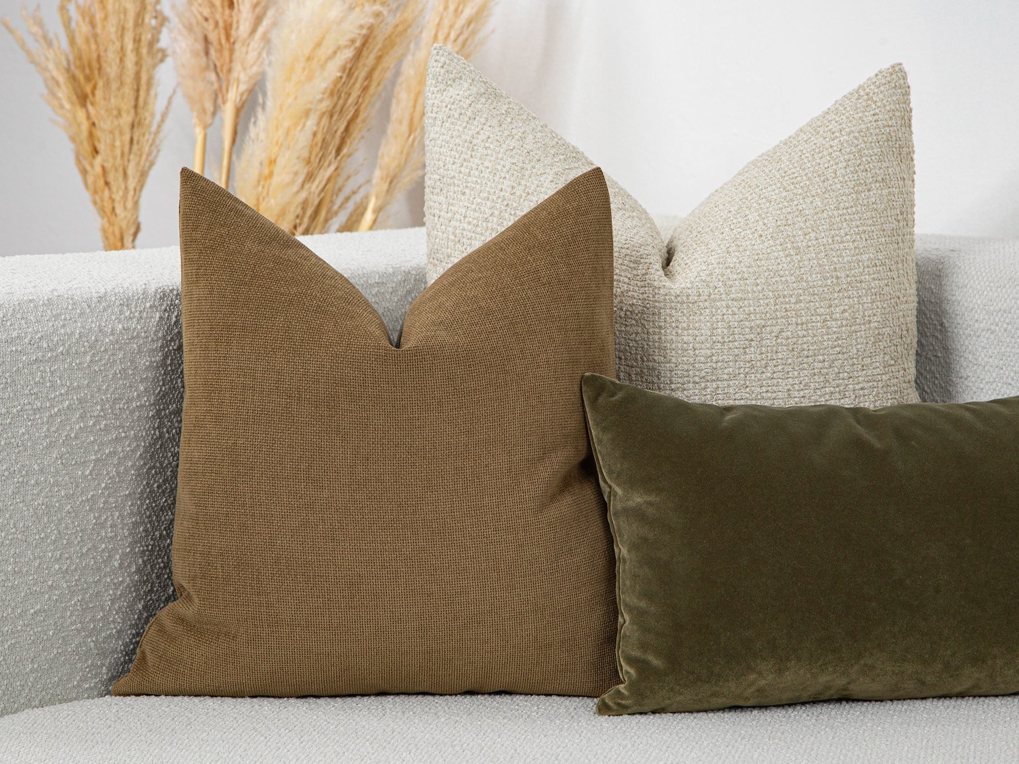 Mocha Linen Pillow Cover