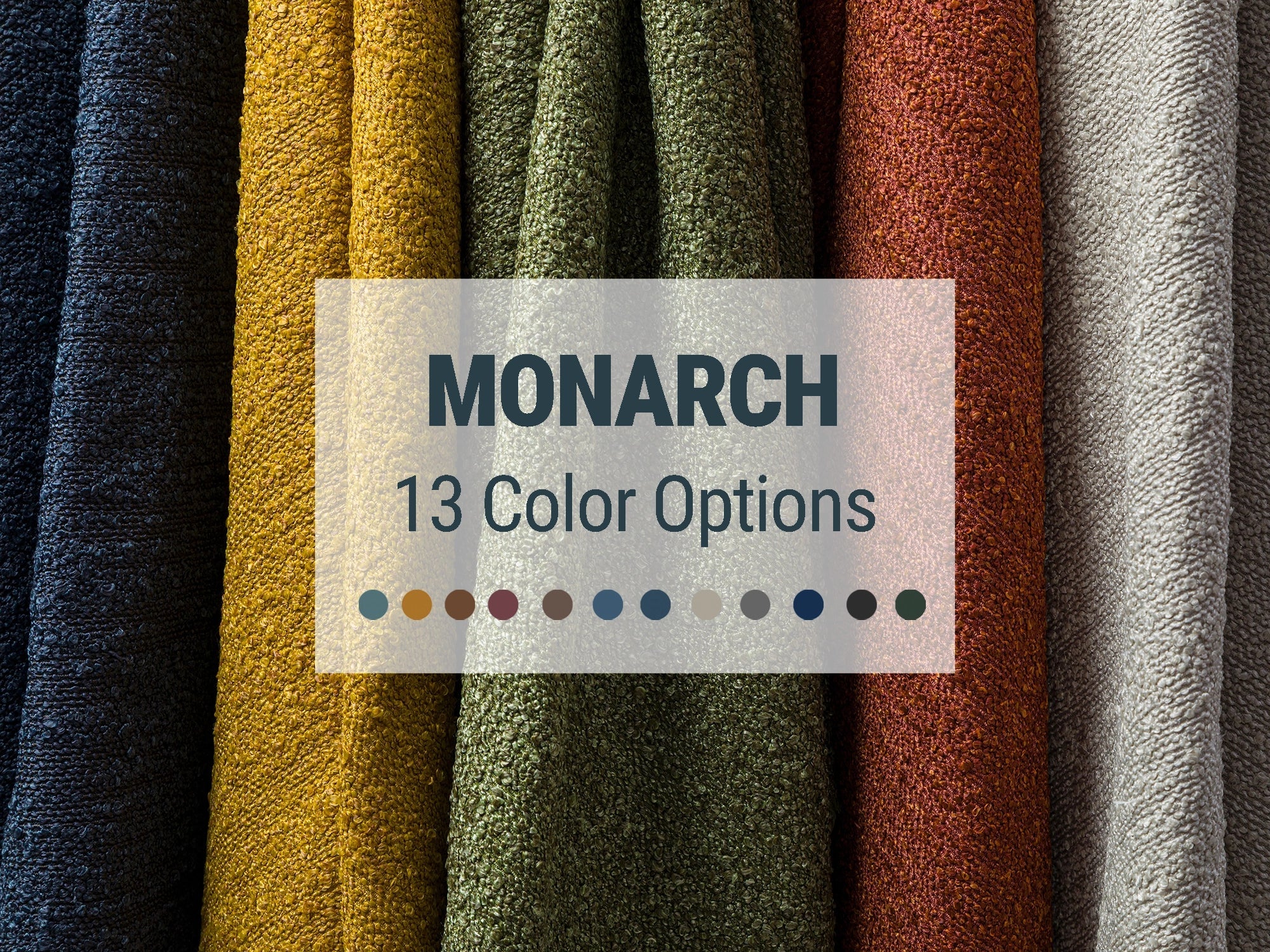 Monarch Bouclé Upholstery Fabric | Luxury Textured Weave