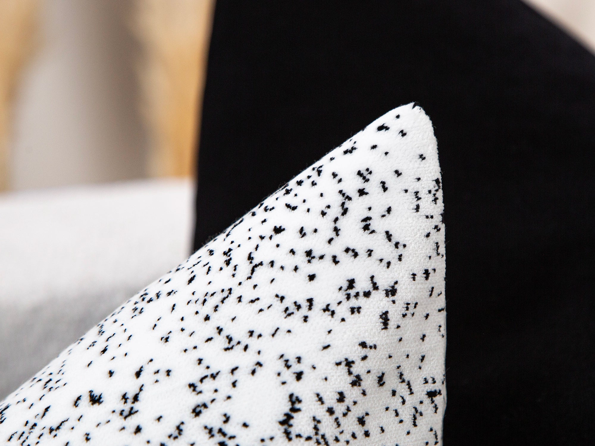 Off White Pebble Velvet Pillow Cover