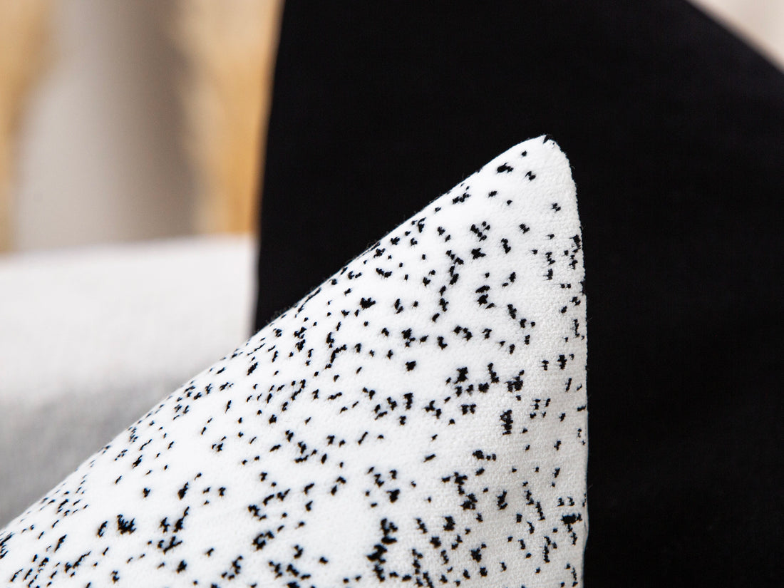 Off White Pebble Velvet Pillow Cover