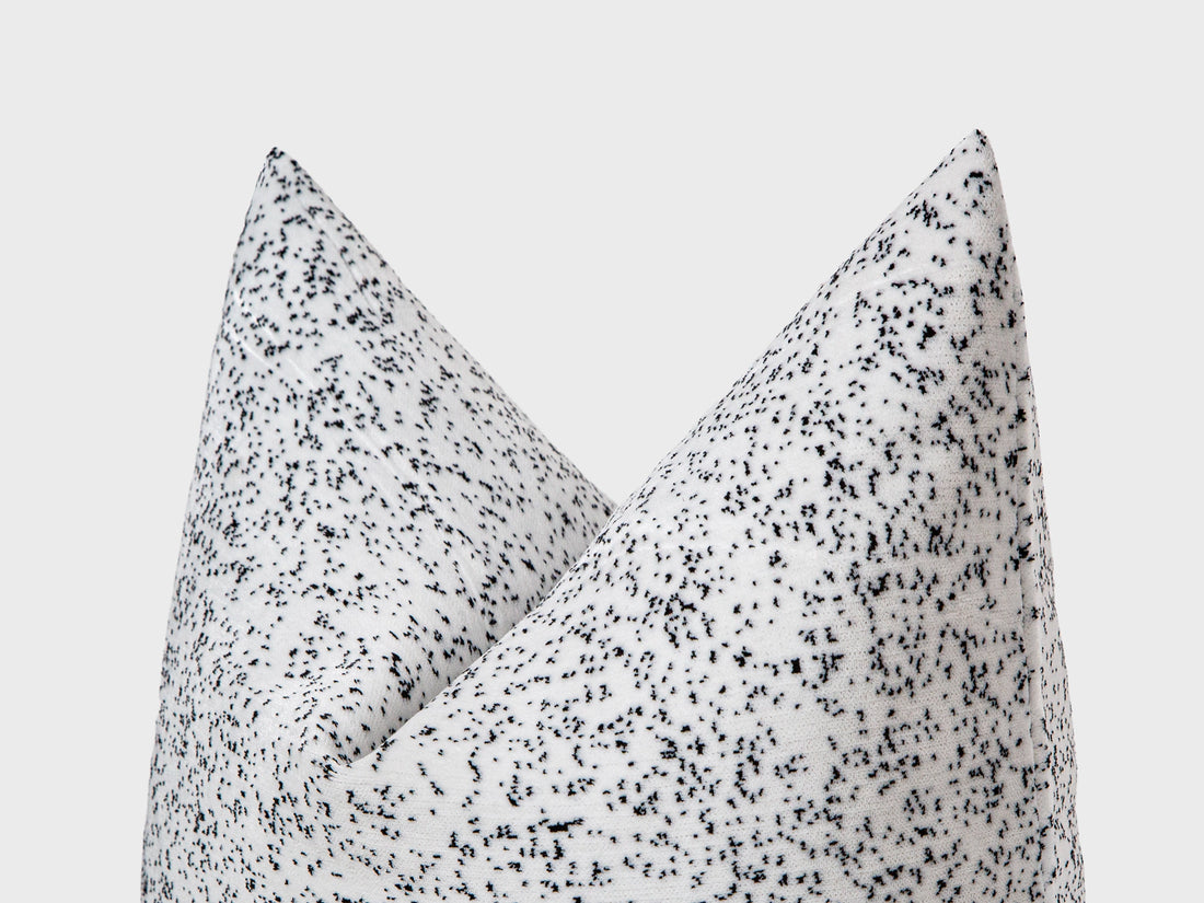 Off White Pebble Velvet Pillow Cover