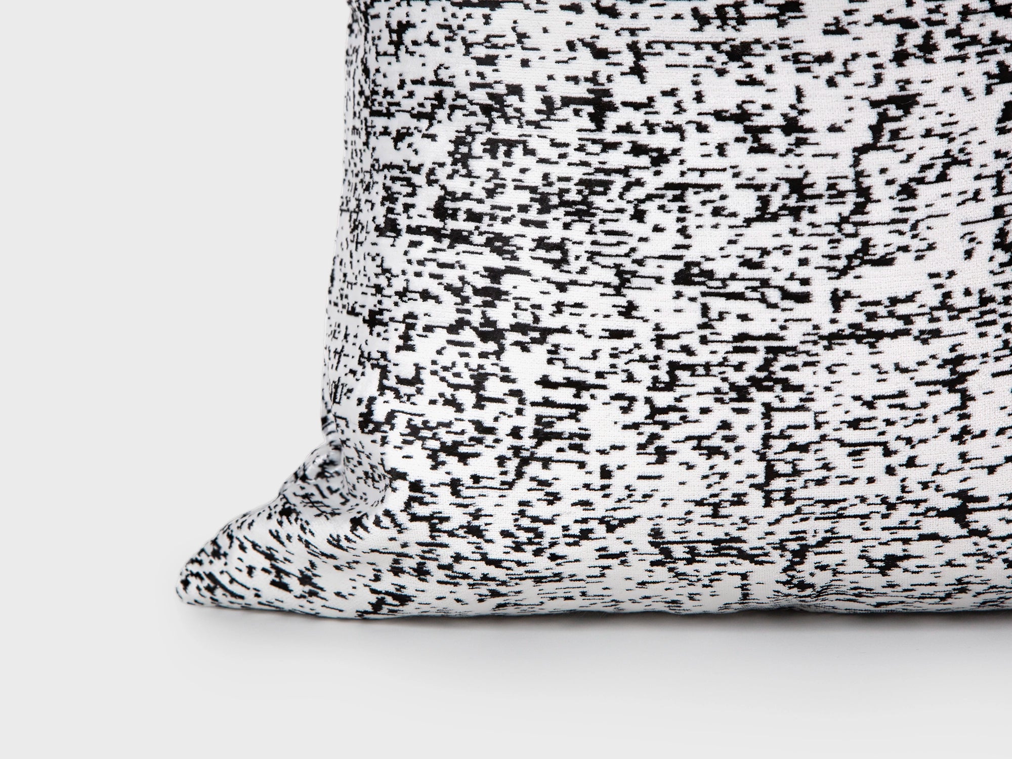 Off White Speckled Velvet Pillow Cover