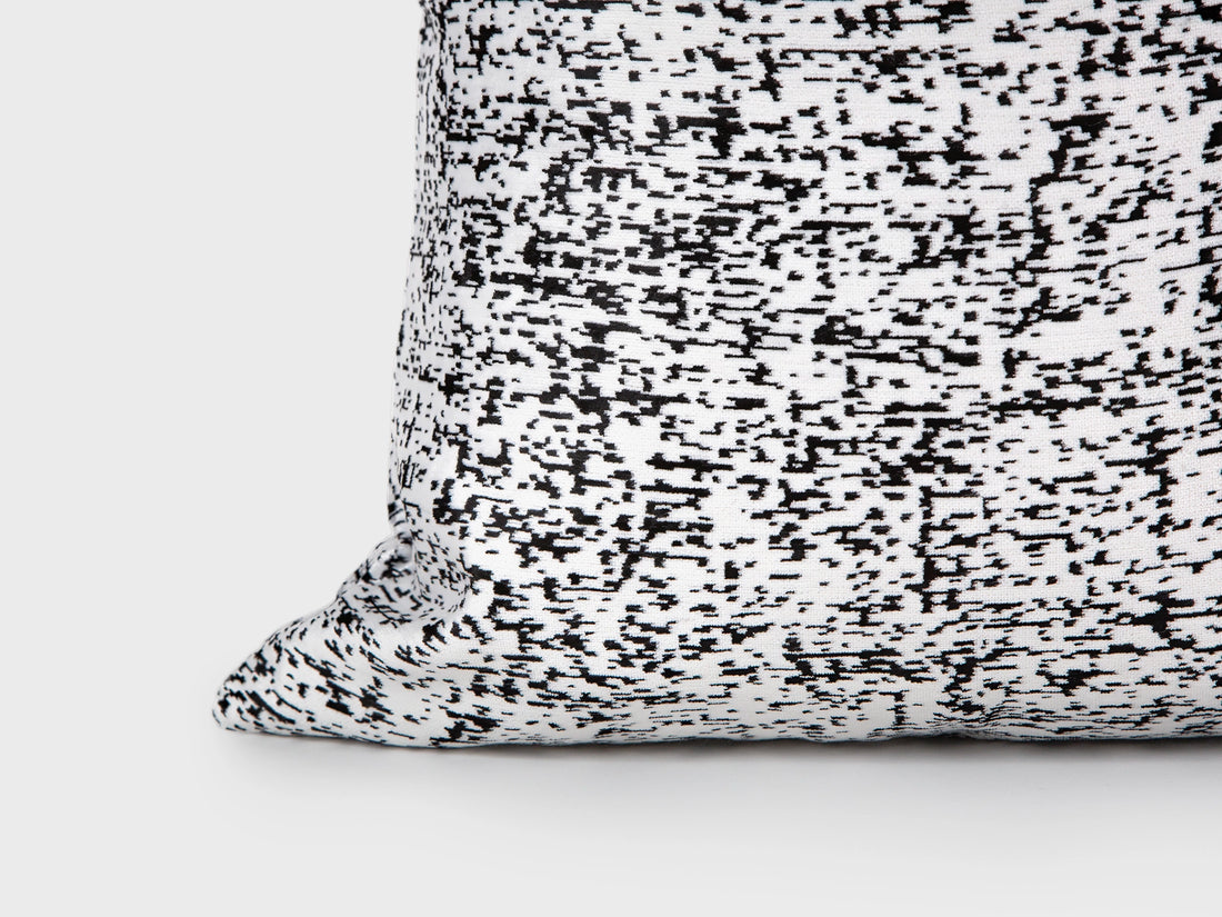 Off White Speckled Velvet Pillow Cover