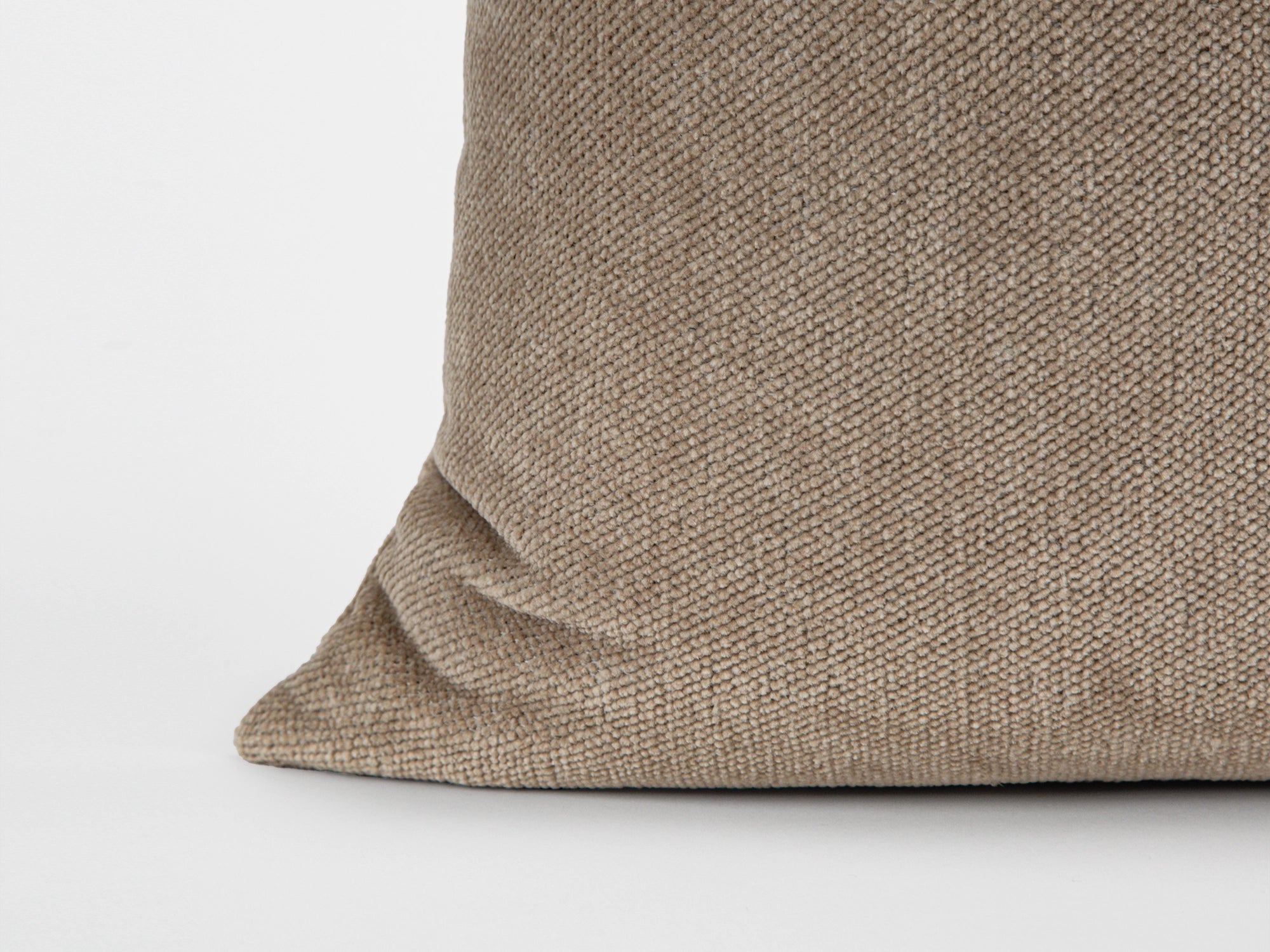 Mushroom Beige Textured Pillow Cover