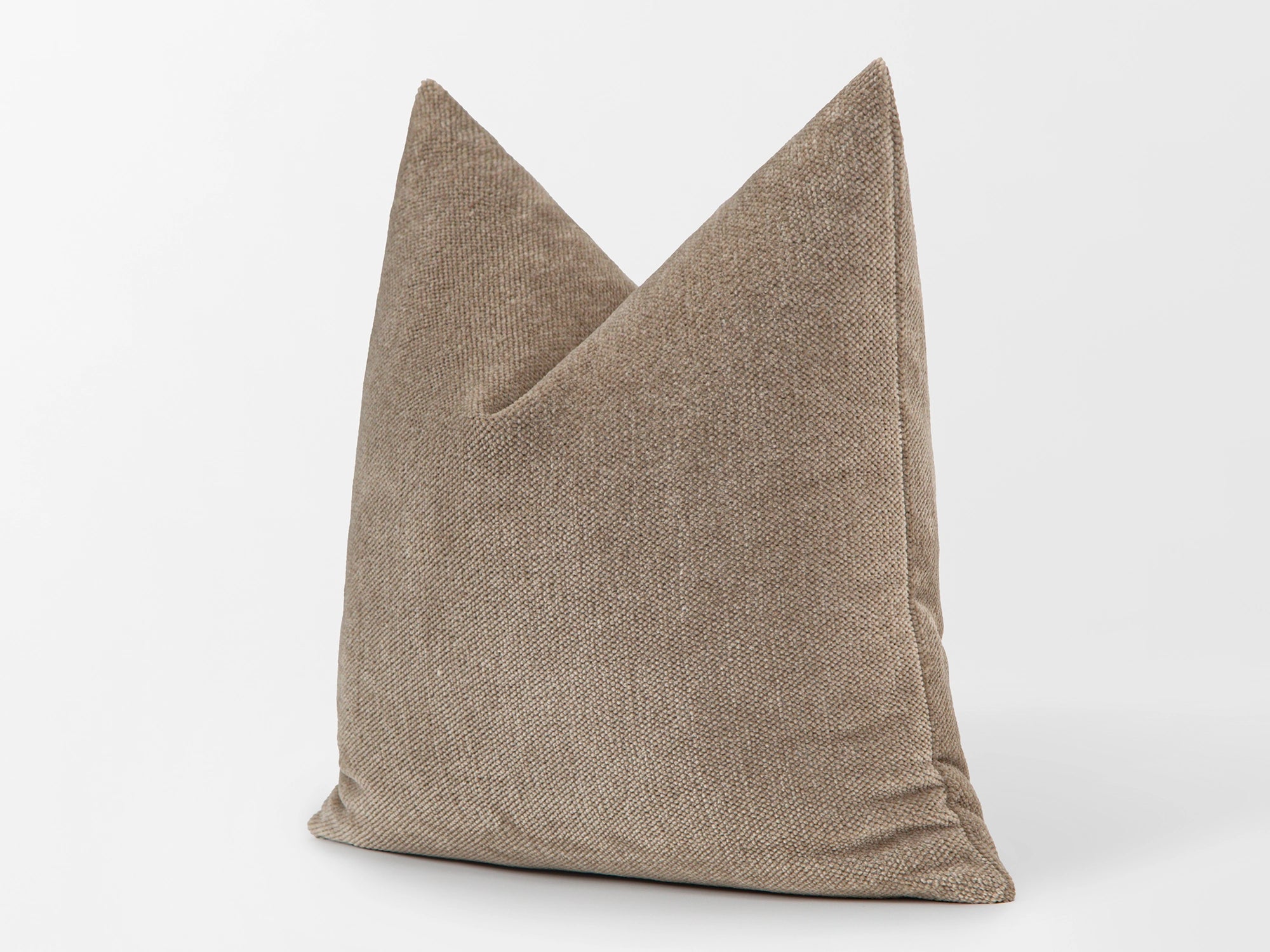 Mushroom Beige Textured Pillow Cover