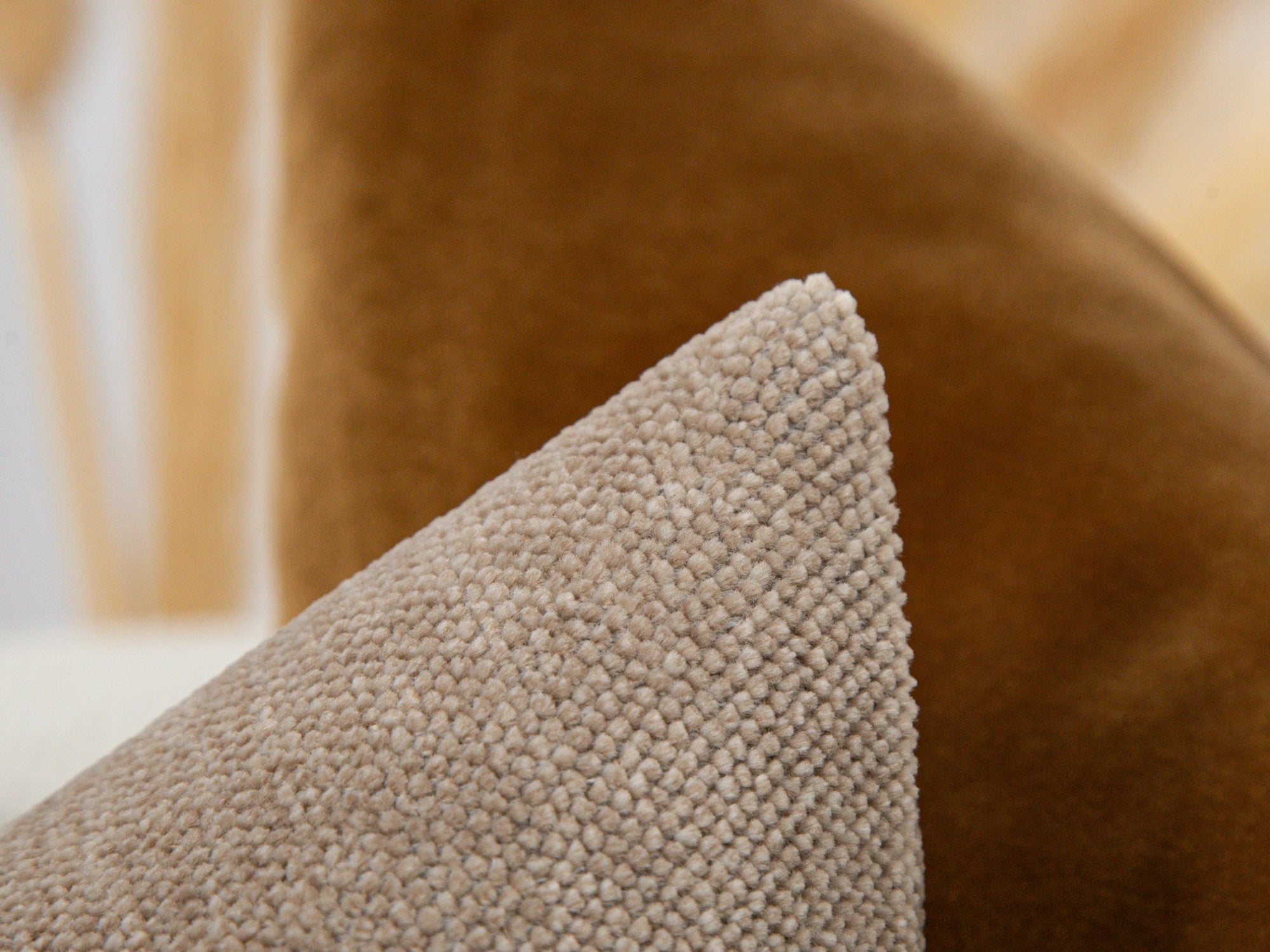 Mushroom Beige Textured Pillow Cover