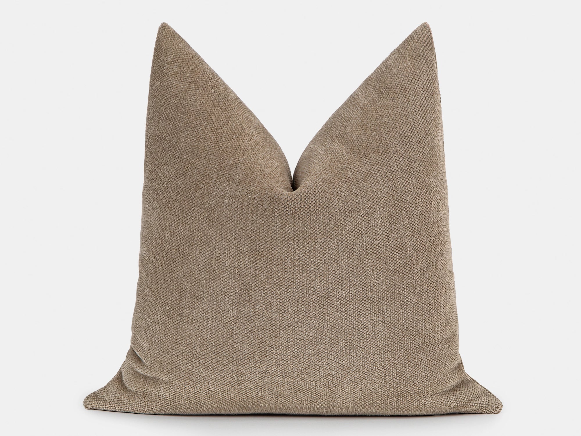 Mushroom Beige Textured Pillow Cover