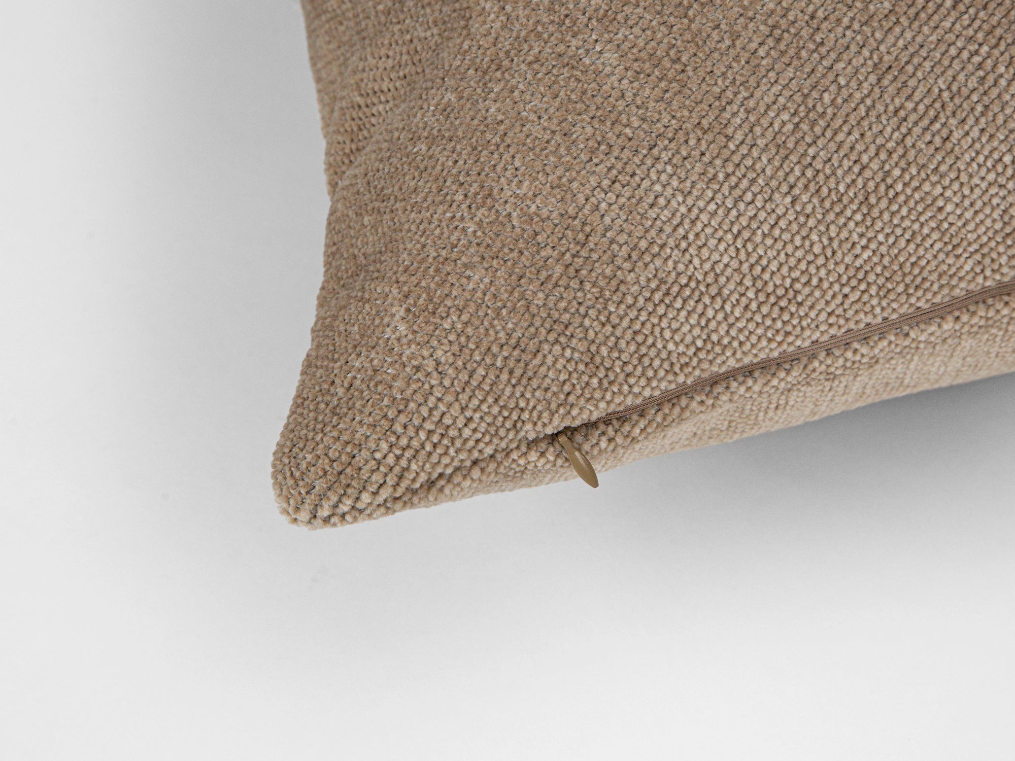 Mushroom Beige Textured Pillow Cover