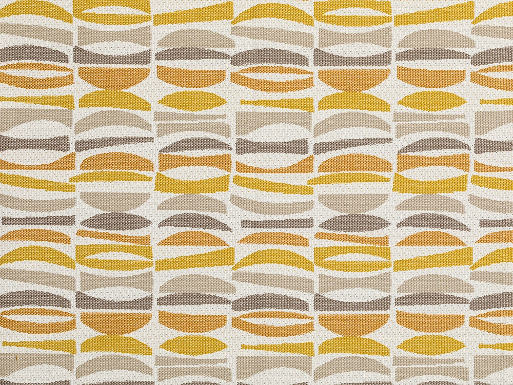 Mustard Geometric Outdoor Upholstery Fabric
