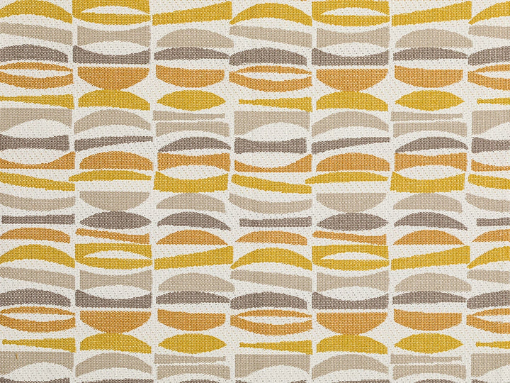 Mustard Geometric Outdoor Upholstery Fabric
