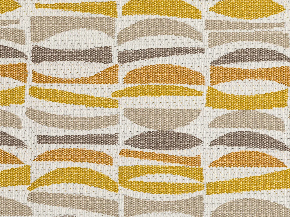 Mustard Geometric Outdoor Upholstery Fabric