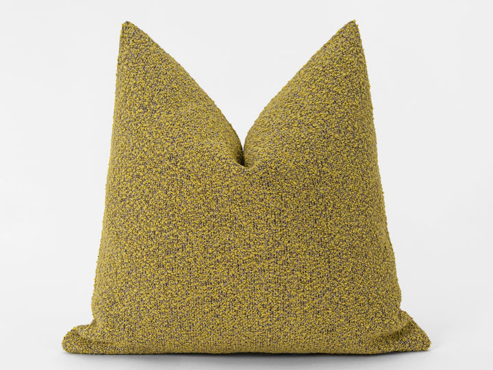 Mustard Boucle Pillow Cover