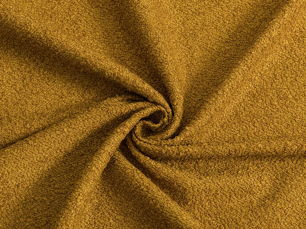Mustard Boucle Upholstery Fabric - Monarch