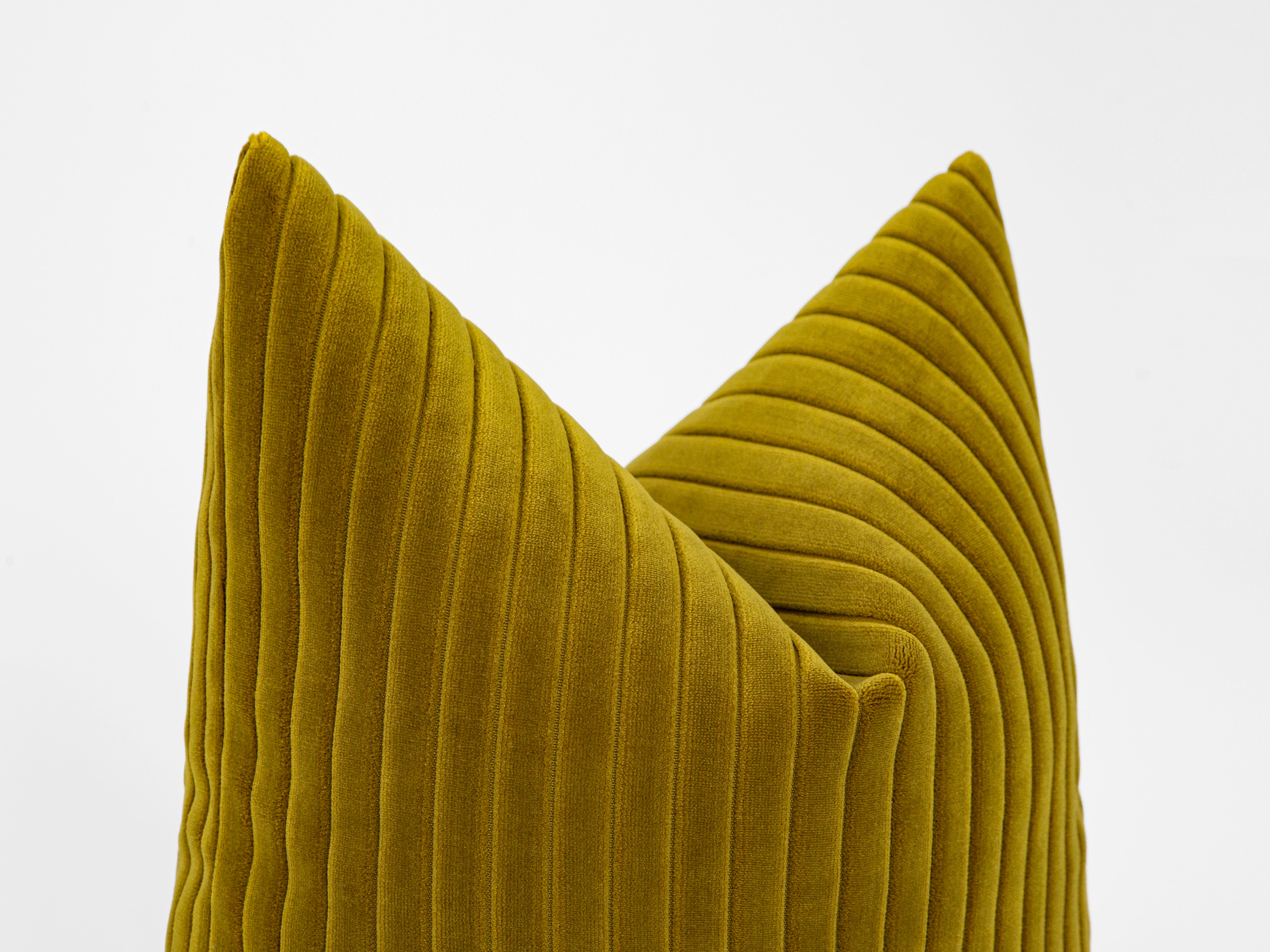 Mustard Corduroy Velvet Pillow Cover