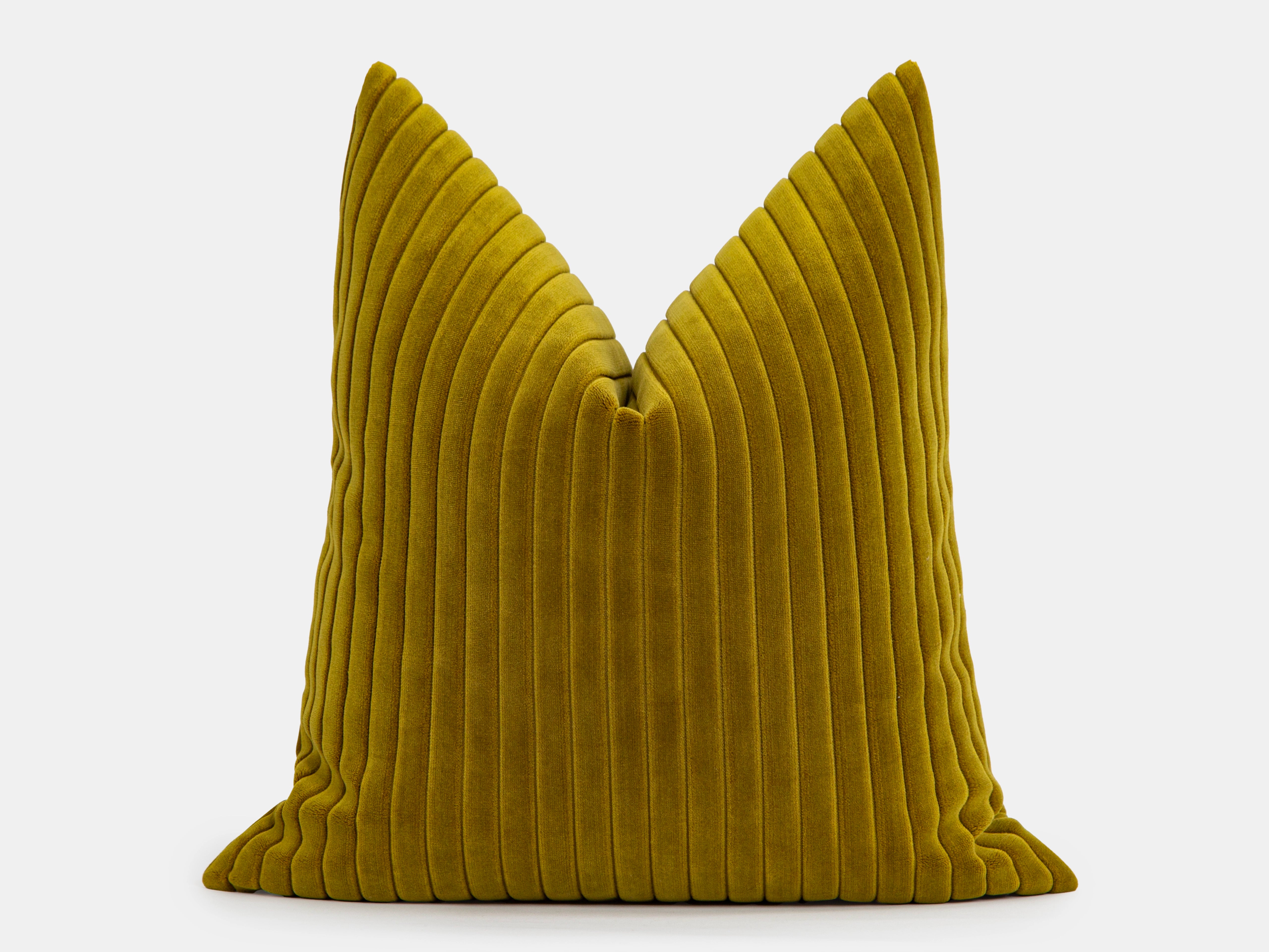 Mustard Corduroy Velvet Pillow Cover