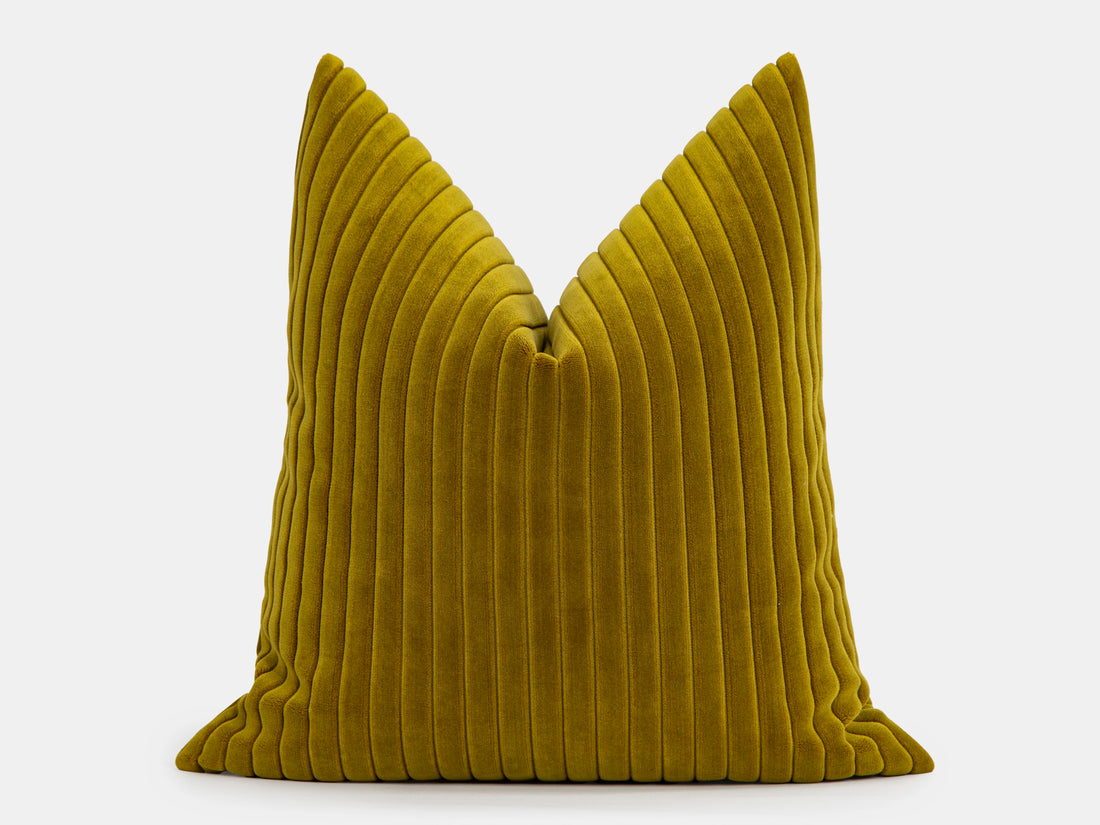 Mustard Corduroy Velvet Pillow Cover